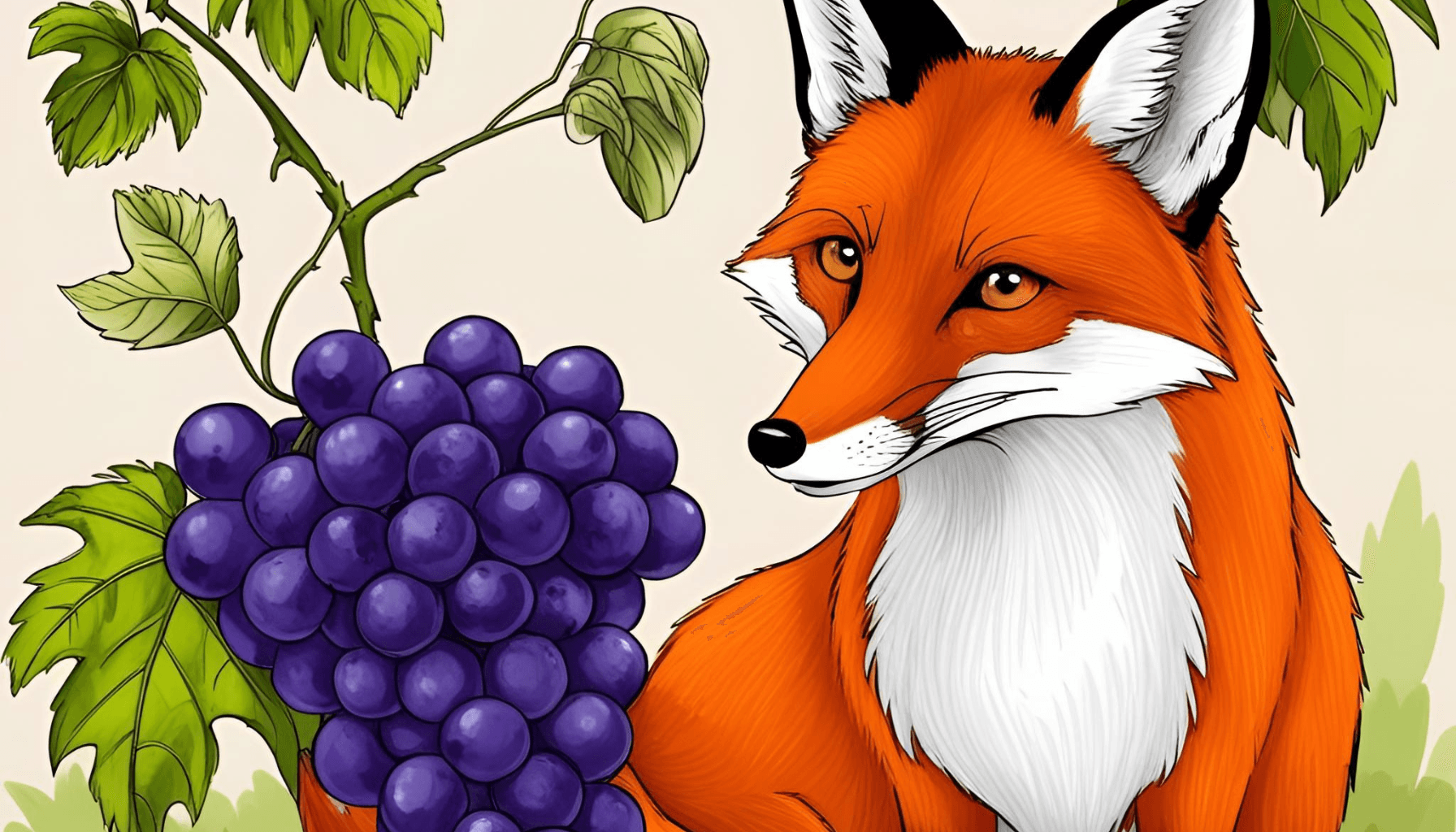 लोमड़ी और अंगूर | Short stories in Hindi | Moral stories in Hindi | Stories in Hindi