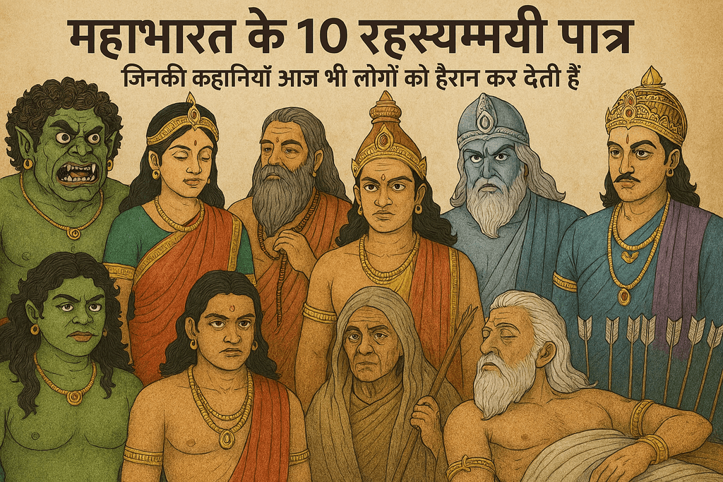 महाभारत के 10 रहस्यमयी पात्र – जिनकी कहानियाँ आज भी लोगों को हैरान कर देती हैं