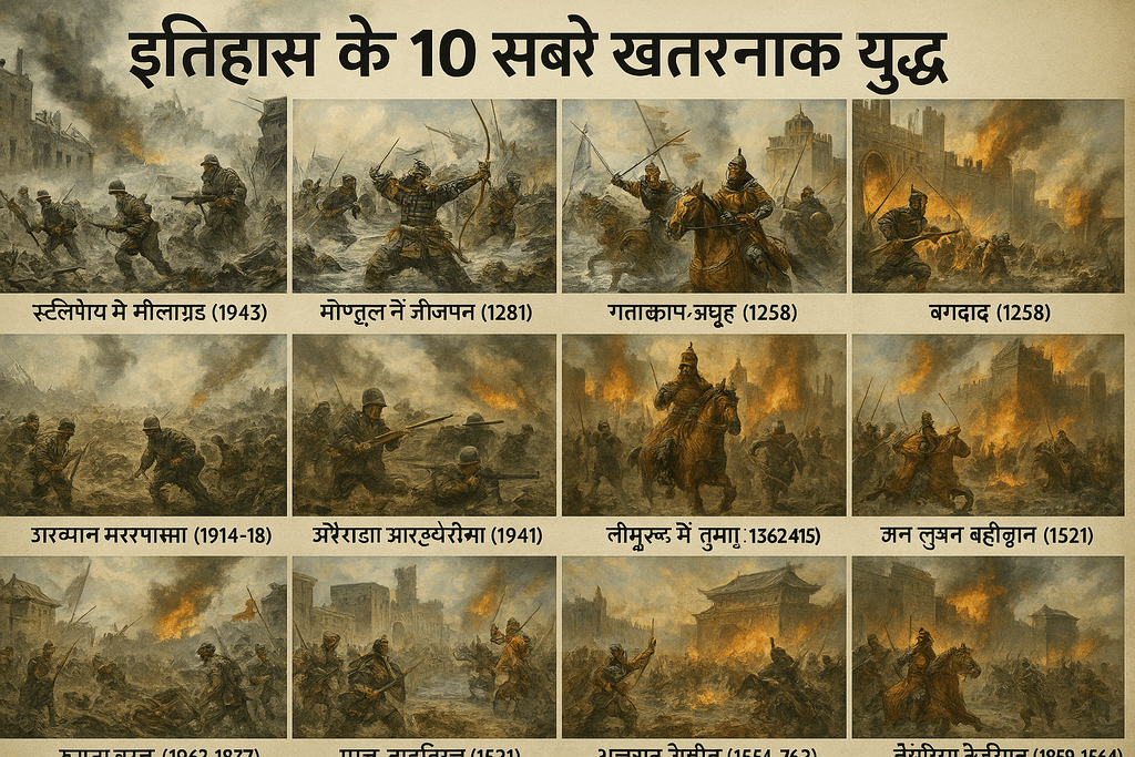 इतिहास के 10 सबसे खतरनाक युद्ध