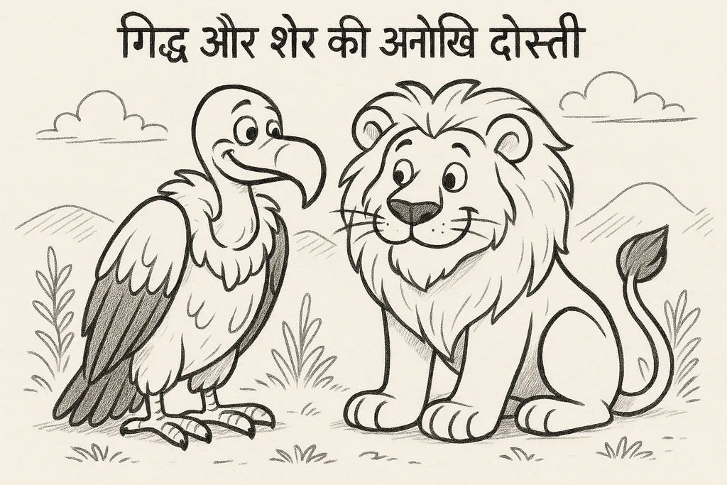 गिद्ध और शेर की अनोखी दोस्ती
